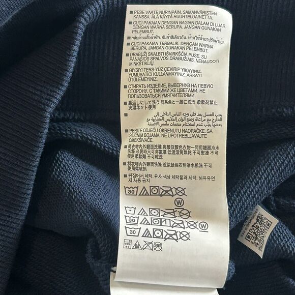 Under Armour Girls Shirt Favorite Terry Crew Navy/Pink Loose Fit Youth Small - Picture 6 of 9